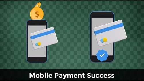Modern Smartphone Payment Transaction Animation
