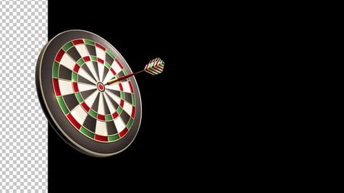 Dartscheibe mit Dart-Sportspiel-Animation 1080p