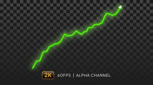 Graph Going Up Green