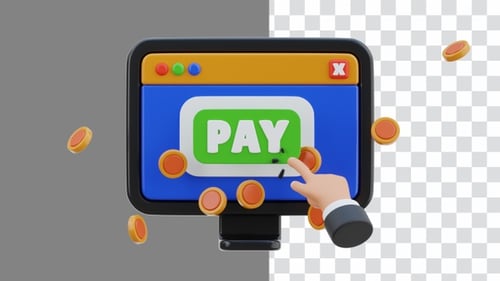 Die 3D-Animation des digitalen Pay-per-Click-Marketings erhöht die Sichtbarkeit | Alpha Channel