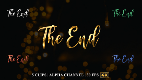 La animación de texto final