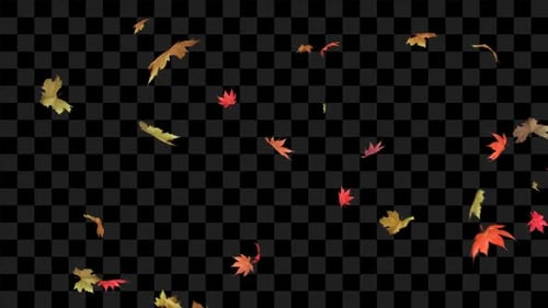 Hojas que caen en la temporada de otoño