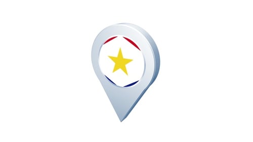 Saba Flag Pin Icon