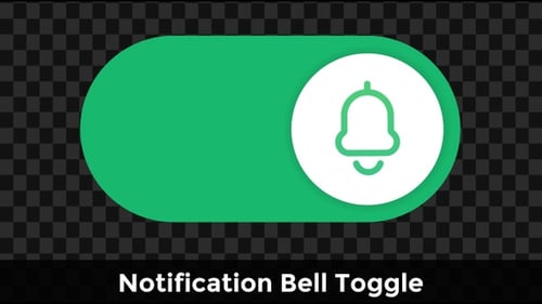 Notification Bell Toggle – Alert On/Off UI Animation