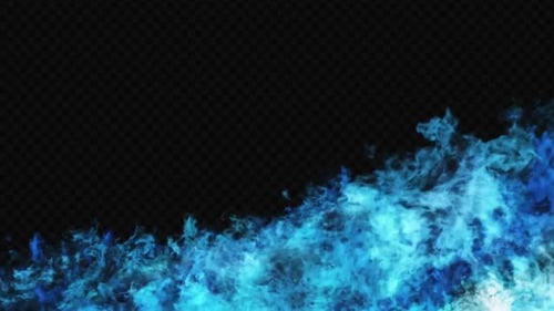 Abstraktes blaues Feuer V1