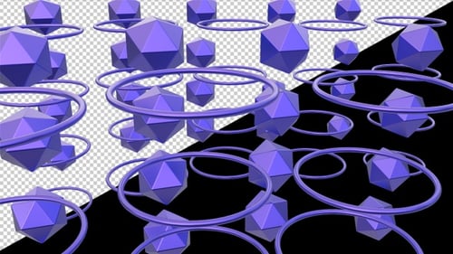 Abstract Blue Background Loop