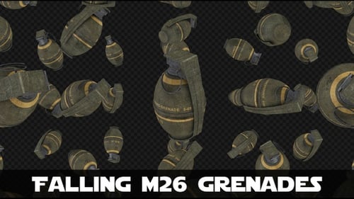 Grenades M26 tombantes avec canal Alpha