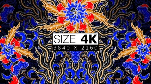 Blauer Ethno-Batik 02