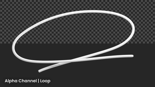 3D Circle Line Shape Animation | Alpha Loop