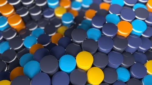 Abstract Geometric Cylinders Waves Motion Background