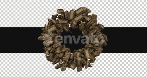 3D Ring Of Tank Frame On Alpha
