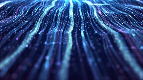 Blue Particle Light Flow