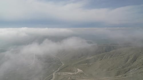 8K Fog In The Valley Disappears