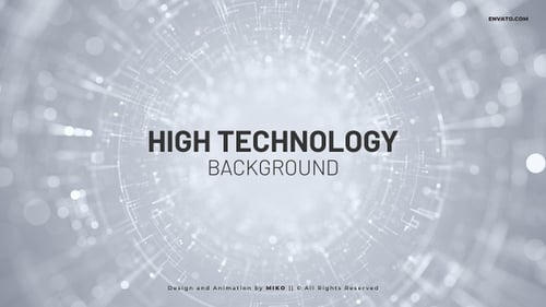 Clean Digital Technology Data Geometric Background