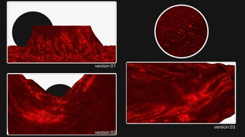 Sparkling Red Fabric Transition Reveal