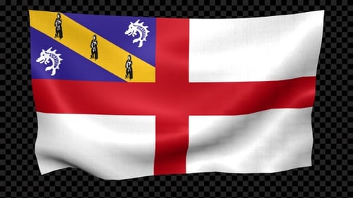 Drapeau Herm agitant en boucle