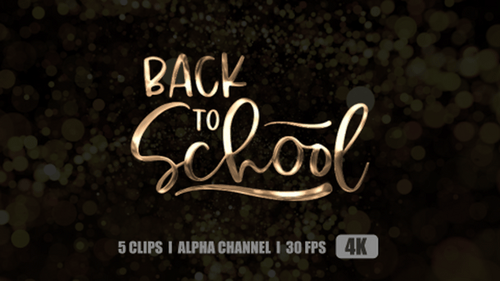 Back To School Text Animation