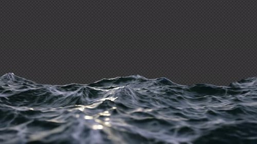 Olas de agua del océano