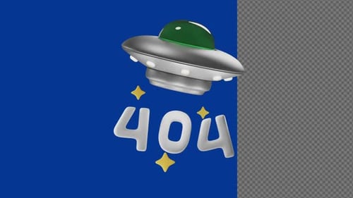 Animação 404 Ufo Empty State