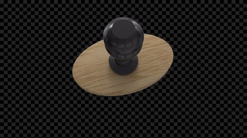 Animated Wooden Stamp Press Reveal