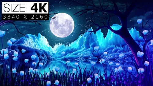 Moonlight In Forest 02