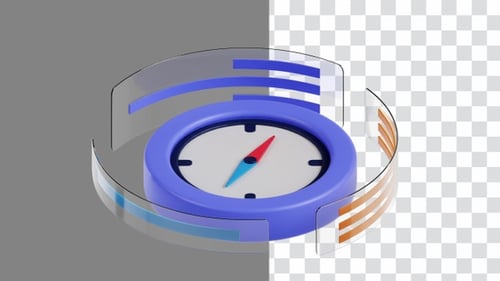 3D Animation of Digital Compass