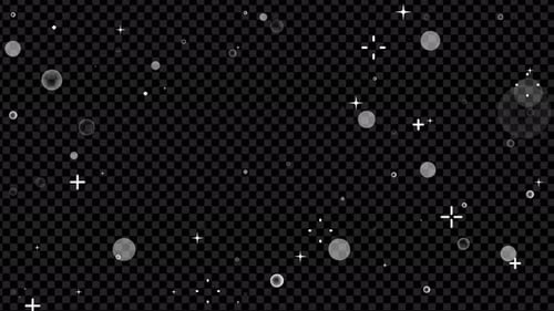 Abstract Geometric Floating Particles Background Overlay