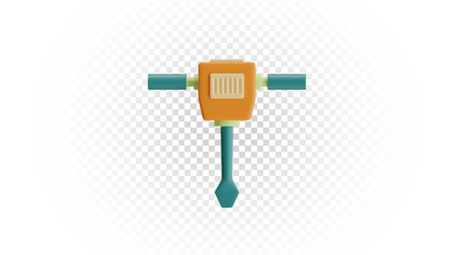 Icono de herramienta Jackhammer para proyectos de construcción y demolición