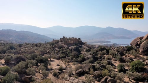 Ancient Monastery at Top of Hill