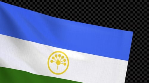 Realistic Waving Flag Animation Alpha Channel