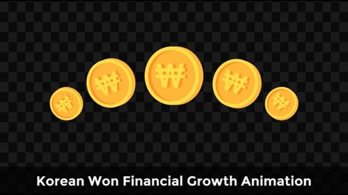 Korean Won Financial Growth Animation