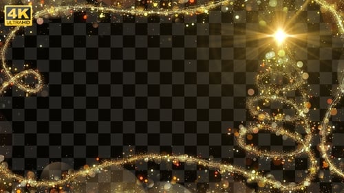 Rahmen mit Weihnachtsbeleuchtung