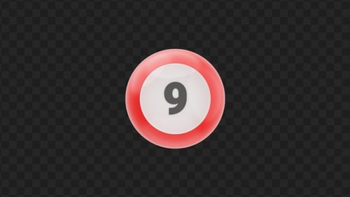 3D Countdown | Alpha Channel