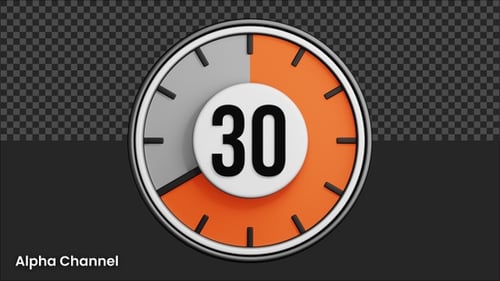 Digital Countdown Timer 30 Seconds