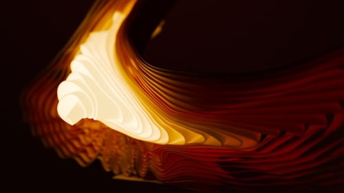 Dynamic Abstract Fluid Wave Movement Background