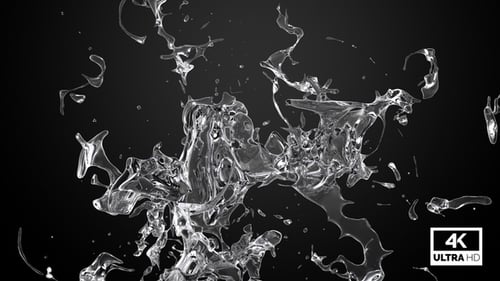 Dynamic Fluid Water Splash Transition Element