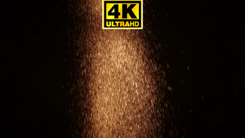 Fallender echter Partikelstaub 4k