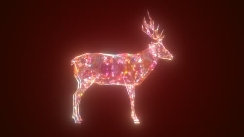 Color: ciervo navideño