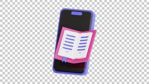3D Animated E Book | Alpha Channel