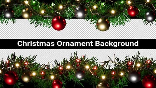 Christmas Ornament Background Loop