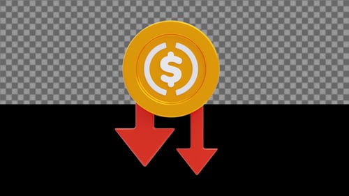 3D Usdc Deflation Animation | Alpha Loop