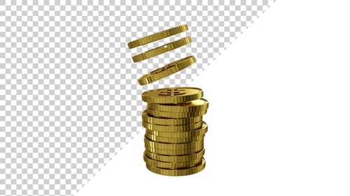 USD Gold Coins Tower