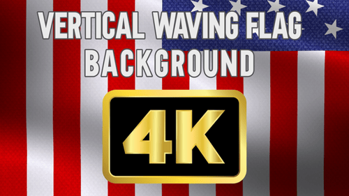Drapeau ondulant vertical des États-Unis d'Amérique