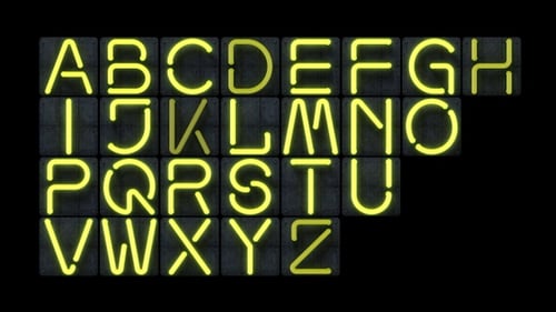 Neon Alphabet Pack