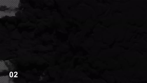 Dark Smoke Transitions with Alpha Channel