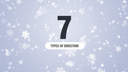 Seamless Loop of Falling Snowflakes Background Pack