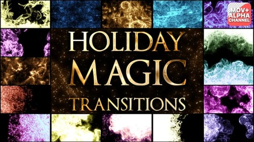 Holiday Magic Transitions | Motion Graphics Pack