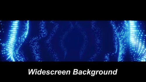 Dynamic Abstract Particle Trails Seamless Widescreen Loop