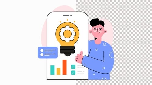 Business Innovation Animation Alpha Channel