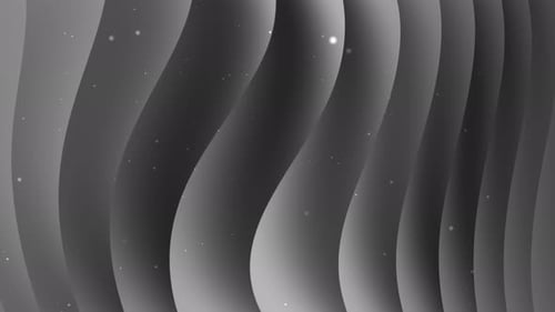 Gray Wavy Background With White Particles